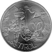 Austria 10 Euro (Austrian States - Tyrol) KM# 3235a TIROL coin reverse Austria 10 Euro (Austrian States - Tyrol) KM# 3235a TIROL coin reverse