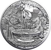 Austria 10 Euro (Charlemagne in the Untersberg) KM# 3186 KAISER KARL IM UNTERSBERG coin reverse