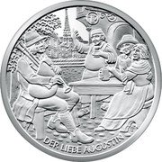 Austria 10 Euro (My dear old Augustin) KM# 3198 DER LIEBE AUGUSTIN coin reverse Austria 10 Euro (My dear old Augustin) KM# 3198 DER LIEBE AUGUSTIN coin reverse