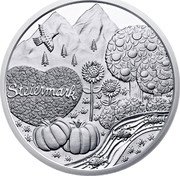 Austria 10 Euro (Bundeslander Series - Steiermark) KM# 3207a STEIERMARK coin reverse