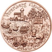 Austria 10 Euro Bundeslander Series - Vorarlberg 2013 KM# 3224 VORARLBERG S'LÄNDLE coin reverse Austria 10 Euro Bundeslander Series - Vorarlberg 2013 KM# 3224 VORARLBERG S'LÄNDLE coin reverse