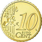 Austria 10 Euro Cent Stephansdom - member map 2007 Proof KM# 3085 10 EURO CENT LL coin reverse Austria 10 Euro Cent Stephansdom - member map 2007 Proof KM# 3085 10 EURO CENT LL coin reverse