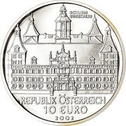 Austria 10 Euro Eggenberg Palace - Johannes Kepler 2002 KM# 3099 SCHLOSS EGGENBERG REPUBLIK ÖSTERREICH 10 EURO 2002 coin obverse
