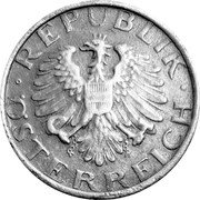 Austria 10 Groschen 1949 KM# 2874 Post WWII Decimal Coinage · REPUBLIK · ÖSTERREICH coin obverse Austria 10 Groschen 1949 KM# 2874 Post WWII Decimal Coinage · REPUBLIK · ÖSTERREICH coin obverse