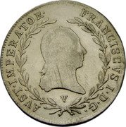 Austria 10 Kreuzer (Franz I) KM# 2133 FRANCISCVS I. D. G. AVST. IMPERATOR coin obverse Austria 10 Kreuzer (Franz I) KM# 2133 FRANCISCVS I. D. G. AVST. IMPERATOR coin obverse