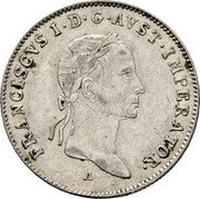 Austria 10 Kreuzer (Franz I) KM# 2136 FRANCISCVS I. D. G. AVST. IMPERATOR. coin obverse Austria 10 Kreuzer (Franz I) KM# 2136 FRANCISCVS I. D. G. AVST. IMPERATOR. coin obverse