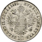 Austria 10 Kreuzer (Franz I) KM# 2136 HVN. BOH.LOMB.ET VEN.GAL.LOD.IL.REX.A. A. coin reverse Austria 10 Kreuzer (Franz I) KM# 2136 HVN. BOH.LOMB.ET VEN.GAL.LOD.IL.REX.A. A. coin reverse