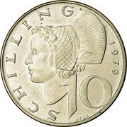 Austria 10 Schilling Woman of Wachau 1979 Proof KM# 2918 SCHILLING 1991 10 WELZ coin reverse Austria 10 Schilling Woman of Wachau 1979 Proof KM# 2918 SCHILLING 1991 10 WELZ coin reverse