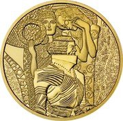 Austria 100 Euro Secession-Viennese Art Nouveau 2004 Proof KM# 3116 BEETHOVENFRIES coin reverse