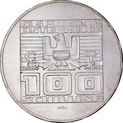 Austria 100 Schilling 1000th Anniversary of Carinthia 1976 KM# 2931 REPUBLIK ÖSTERREICH 100 SCHILLING coin obverse Austria 100 Schilling 1000th Anniversary of Carinthia 1976 KM# 2931 REPUBLIK ÖSTERREICH 100 SCHILLING coin obverse
