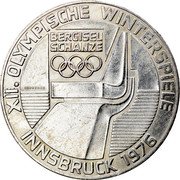 Austria 100 Schilling XII.Olympic Wintergames Innsbruck 1976 (h) KM# 2929 REPUBLIK ÖSTERREICH 100 SCHILLING coin reverse Austria 100 Schilling XII.Olympic Wintergames Innsbruck 1976 (h) KM# 2929 REPUBLIK ÖSTERREICH 100 SCHILLING coin reverse