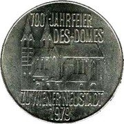 Austria 100 Schilling 700th Cathedral of Wiener Neustadt 1979 KM# 2942 100·JAHRFEIER DES DOMES ZU WIENER NEUSTADT 1979 coin reverse Austria 100 Schilling 700th Cathedral of Wiener Neustadt 1979 KM# 2942 100·JAHRFEIER DES DOMES ZU WIENER NEUSTADT 1979 coin reverse