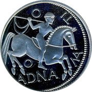 Austria 100 Schilling Celtic salt miner 2000 Proof KM# 3068 O ADNA MA TI O coin reverse