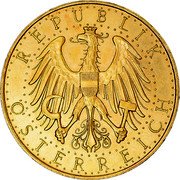 Austria 100 Schilling Imperial Eagle 1931 Prooflike KM# 2842 REPUBLIK ÖSTERREICH coin obverse Austria 100 Schilling Imperial Eagle 1931 Prooflike KM# 2842 REPUBLIK ÖSTERREICH coin obverse