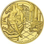 Austria 1000 Schilling Emperor Karl I 1999 Proof KM# 3062 KAPUZINERGRUFT coin reverse