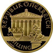 Austria 1000 Schilling 100 Years Olympic Movement 1995 Proof KM# 3028 REPUBLIK ÖSTERREICH 1000 1995 SCHILLING A.ZIERLER coin obverse Austria 1000 Schilling 100 Years Olympic Movement 1995 Proof KM# 3028 REPUBLIK ÖSTERREICH 1000 1995 SCHILLING A.ZIERLER coin obverse