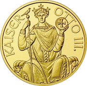 Austria 1000 Schilling Millennium of the Name Osterreich 1996 Proof KM# 3037 KAISER OTTO III coin reverse Austria 1000 Schilling Millennium of the Name Osterreich 1996 Proof KM# 3037 KAISER OTTO III coin reverse