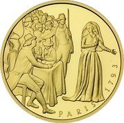 Austria 1000 Schilling Marie Antoinette 1997 Proof KM# 3043 PARIS 1793 coin reverse Austria 1000 Schilling Marie Antoinette 1997 Proof KM# 3043 PARIS 1793 coin reverse