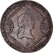 Austria 15 Kreuzer Franz I 1807 B KM# 2138 FRANZ KAIS·V·OEST·KOEN·	Z·HUN·BOEH·GALIZ·U·LOD· 15	15 S coin obverse Austria 15 Kreuzer Franz I 1807 B KM# 2138 FRANZ KAIS·V·OEST·KOEN·	Z·HUN·BOEH·GALIZ·U·LOD· 15	15 S coin obverse