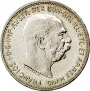 Austria 2 Corona Franz Joseph I 1913 KM# 2821 FRANC.JOS.I.D.G.IMP.AVSTR.REX BOH.GAL.ILL.ETC.ET AP.REX HVNG. ST. SCHWARTZ coin obverse Austria 2 Corona Franz Joseph I 1913 KM# 2821 FRANC.JOS.I.D.G.IMP.AVSTR.REX BOH.GAL.ILL.ETC.ET AP.REX HVNG. ST. SCHWARTZ coin obverse
