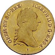 Austria 2 Ducat Joseph II 1783 E KM# 1876 IOSEPH II D G R I S A GERM HV BO REX coin obverse Austria 2 Ducat Joseph II 1783 E KM# 1876 IOSEPH II D G R I S A GERM HV BO REX coin obverse