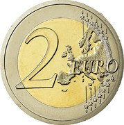 Austria 2 Euro 10th Anniversary - European Monetary Union 2009 Proof KM# 3175 2 EURO coin reverse Austria 2 Euro 10th Anniversary - European Monetary Union 2009 Proof KM# 3175 2 EURO coin reverse