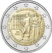 Austria 2 Euro (200 years of the Oesterreichische National bank) KM# 3248 REPUBLIK ÖSTERREICH 1816 2016 200 JAHRE OESTERREICHISCHE NATIONALBANK coin obverse Austria 2 Euro (200 years of the Oesterreichische National bank) KM# 3248 REPUBLIK ÖSTERREICH 1816 2016 200 JAHRE OESTERREICHISCHE NATIONALBANK coin obverse