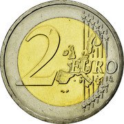 Austria 2 Euro Peace prize winner Bertha von Suttner - member map 2002 KM# 3089 2 EURO LL coin reverse Austria 2 Euro Peace prize winner Bertha von Suttner - member map 2002 KM# 3089 2 EURO LL coin reverse