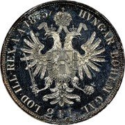 Austria 2 Florin Franz Joseph I 1875 KM# 2233 2FL LOD.ILL.REX A.A.1885 HVNGAR.BOHEM.GAL. coin reverse Austria 2 Florin Franz Joseph I 1875 KM# 2233 2FL LOD.ILL.REX A.A.1885 HVNGAR.BOHEM.GAL. coin reverse