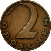 Austria 2 Groschen Cross 1930 KM# 2837 2 GROSCHEN coin reverse Austria 2 Groschen Cross 1930 KM# 2837 2 GROSCHEN coin reverse