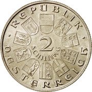 Austria 2 Schilling 175th Anniv. birth composer Wolfgang A. Mozart 1931 KM# 2847 2 SCHILLING REPUBLIK OESTERREICH coin obverse Austria 2 Schilling 175th Anniv. birth composer Wolfgang A. Mozart 1931 KM# 2847 2 SCHILLING REPUBLIK OESTERREICH coin obverse