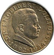 Austria 2 Schilling Death of Dr. Engelbert Dollfuss 1934 KM# 2852 DR ENGELBERT DOLLFUSS 1892 1934 coin reverse Austria 2 Schilling Death of Dr. Engelbert Dollfuss 1934 KM# 2852 DR ENGELBERT DOLLFUSS 1892 1934 coin reverse