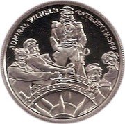 Austria 20 Euro S. M. S. Erzherzog Ferdinand Max 2004 Proof KM# 3114 ADMIRAL WILHELM VON TEGETTHOFF coin reverse Austria 20 Euro S. M. S. Erzherzog Ferdinand Max 2004 Proof KM# 3114 ADMIRAL WILHELM VON TEGETTHOFF coin reverse