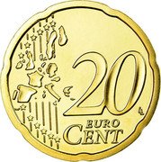 Austria 20 Euro Cent Belvedere Castle 2007 Proof KM# 3086 20 EURO CENT LL coin reverse Austria 20 Euro Cent Belvedere Castle 2007 Proof KM# 3086 20 EURO CENT LL coin reverse