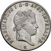 Austria 20 Kreuzer (Ferdinand I) KM# 2207 FERDINANDVS I. D.G. AVST. IMPERATOR. coin obverse Austria 20 Kreuzer (Ferdinand I) KM# 2207 FERDINANDVS I. D.G. AVST. IMPERATOR. coin obverse