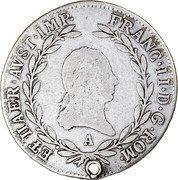 Austria 20 Kreuzer Franz I 1806 A KM# 2141 FRANCISCVS I·D·G· AVST·IMPERATOR· A coin obverse Austria 20 Kreuzer Franz I 1806 A KM# 2141 FRANCISCVS I·D·G· AVST·IMPERATOR· A coin obverse
