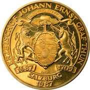 Austria 20 Schilling 300th Salzburg's Arcbishop J. Graf Thun 1987 KM# 2980.1 REPUBLIK ÖSTERREICH 20 SCHILLING 19 87 coin obverse Austria 20 Schilling 300th Salzburg's Arcbishop J. Graf Thun 1987 KM# 2980.1 REPUBLIK ÖSTERREICH 20 SCHILLING 19 87 coin obverse