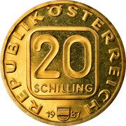Austria 20 Schilling 300th Salzburg's Arcbishop J. Graf Thun 1987 KM# 2980.1 ERZBISCHOF JOHANN ERNST GRAF THUN 1687 1709 KAISER SALZBURG 1987 coin reverse Austria 20 Schilling 300th Salzburg's Arcbishop J. Graf Thun 1987 KM# 2980.1 ERZBISCHOF JOHANN ERNST GRAF THUN 1687 1709 KAISER SALZBURG 1987 coin reverse