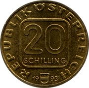 Austria 20 Schilling (Steiermark - 800 Years of Georgenberger Handfeste) KM# 2975.1 REPUBLIK ÖSTERREICH 20 SCHILLING 19 86 coin obverse Austria 20 Schilling (Steiermark - 800 Years of Georgenberger Handfeste) KM# 2975.1 REPUBLIK ÖSTERREICH 20 SCHILLING 19 86 coin obverse