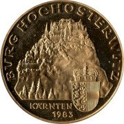 Austria 20 Schilling (Hochosterwitz Castle) KM# 2960.1 BURG HOCHOSTERWITZ KARNTEN 1983 coin reverse Austria 20 Schilling (Hochosterwitz Castle) KM# 2960.1 BURG HOCHOSTERWITZ KARNTEN 1983 coin reverse