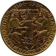 Austria 20 Schilling (800th Anniversary of Georgenberg Pact.) KM# 2975.2 1186-1986 GEORGENBERGER HANDFESTE coin reverse Austria 20 Schilling (800th Anniversary of Georgenberg Pact.) KM# 2975.2 1186-1986 GEORGENBERGER HANDFESTE coin reverse
