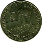 Austria 20 Schilling (Vorarlberg - Martinsturm in Bregenz) KM# 2993.1 MARTINSTURM IN BREGENZ WÄHNER VORARLBERG coin reverse Austria 20 Schilling (Vorarlberg - Martinsturm in Bregenz) KM# 2993.1 MARTINSTURM IN BREGENZ WÄHNER VORARLBERG coin reverse