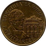 Austria 20 Schilling (200th birthday of Franz Grillparzer) KM# 2995.2 BURGTHEATER WIEN F.GRILLPARZER coin reverse Austria 20 Schilling (200th birthday of Franz Grillparzer) KM# 2995.2 BURGTHEATER WIEN F.GRILLPARZER coin reverse