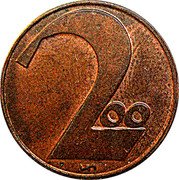 Austria 200 Kronen Osterreich Republik Reform 1924 KM# 2833 200 coin reverse