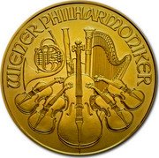 Austria 2000 Euro Vienna Philharmonic 2009 KM# 3182 WIENER PHILHARMONIKER coin reverse Austria 2000 Euro Vienna Philharmonic 2009 KM# 3182 WIENER PHILHARMONIKER coin reverse