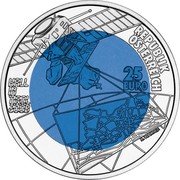 Austria 25 Euro 700th Anniversary of Hall In Tirol 2003 Special Unc KM# 3101 REPUBLIK ÖSTERREICH 25 EURO HALL IN TIROL 2003 H.WAHNER coin obverse