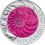 Austria 25 Euro Bionik 2012 Special Unc KM# 3212 25 EURO 2012 REPUBLIK ÖSTERREICH coin obverse