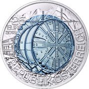 Austria 25 Euro Tunneling 2013 Special Unc KM# 3217 25 EURO 2013 REPUBLIK ÖSTERREICH coin obverse