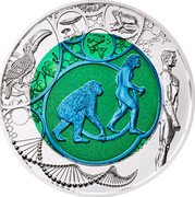 Austria 25 Euro Evolution 2014 Special Unc KM# 3227 coin reverse