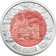 Austria 25 Euro Robotics - Mars Robot 2011 Special Unc KM# 3204 1150 1200 1250 1350 1400 TP MARS-ROBOTER coin reverse